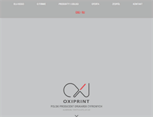 Tablet Screenshot of oxiprint.com